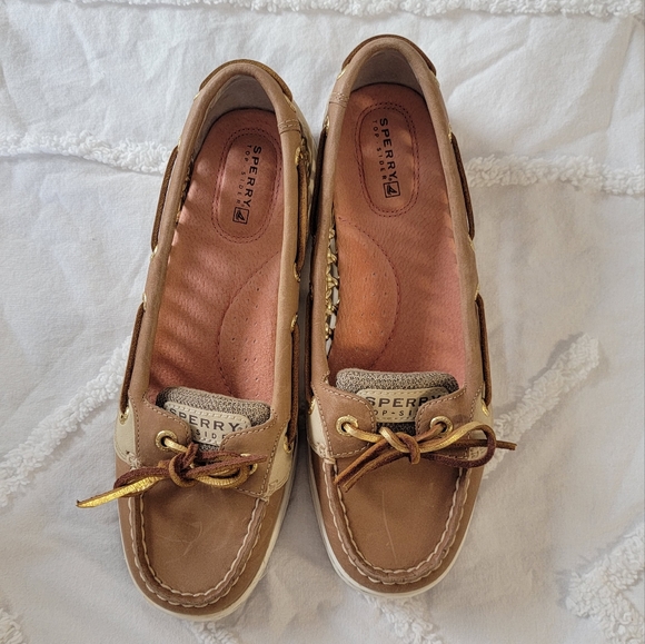 SPERRY TOP-SIDER With Gold Weave Sides Women's Size 7.5 - Picture 5 of 5